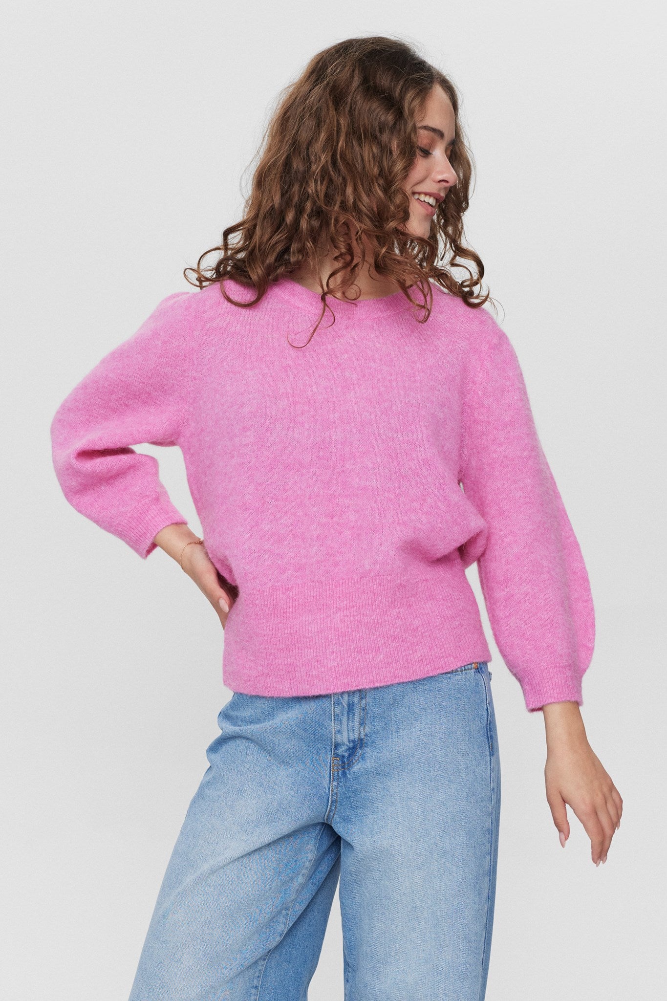 NURIETTA SS PULLOVER Fuchsia Pink