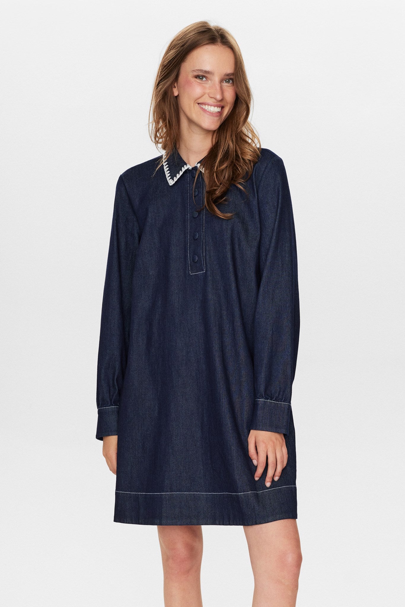 NUHAVEN DRESS Dark Blue Denim