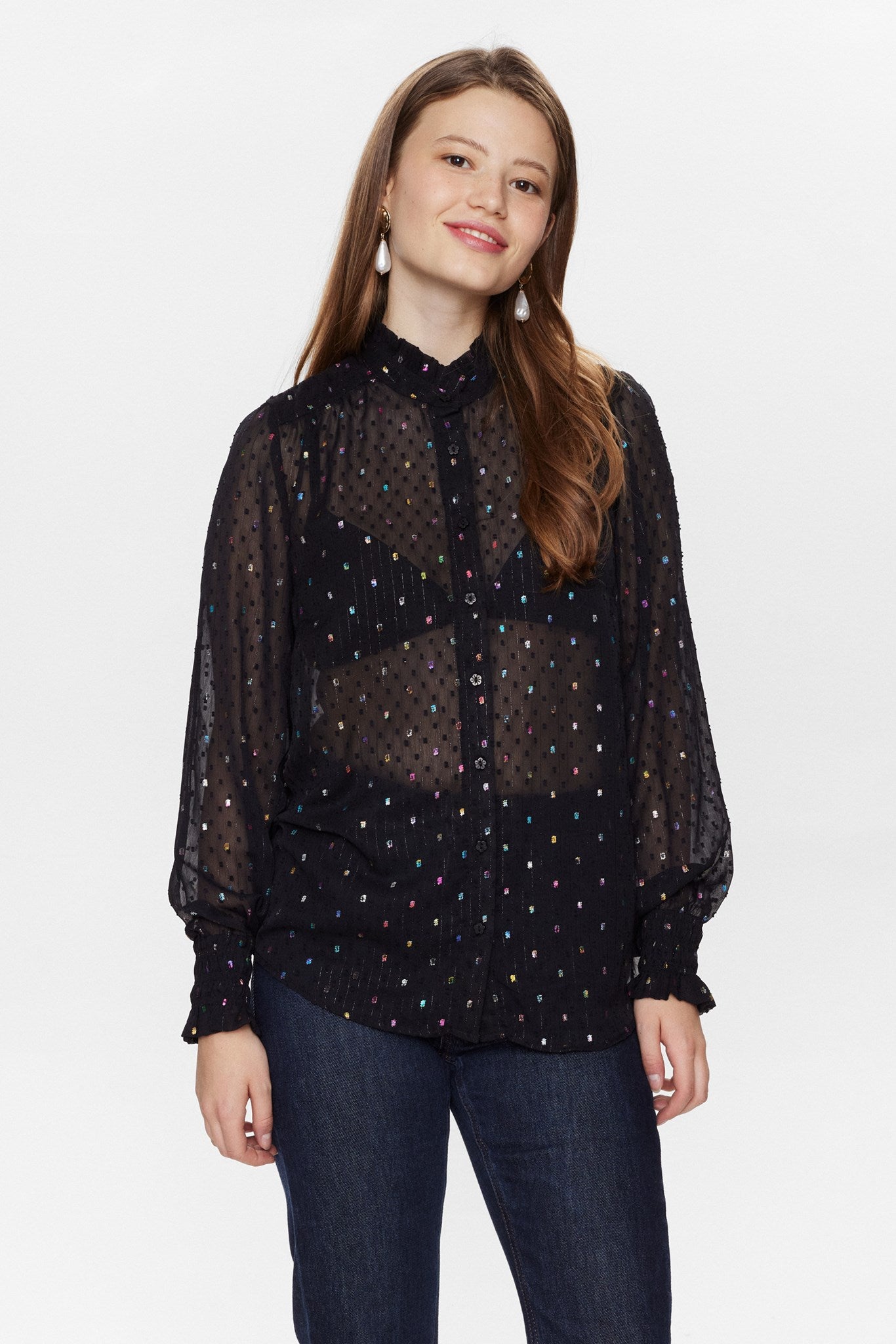 Adara Batwing Shirt - Caviar