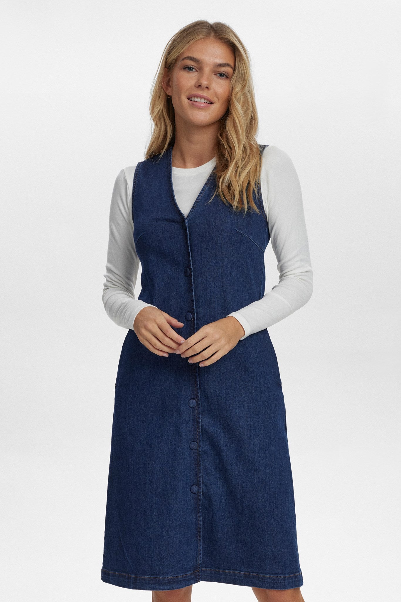 Robe Collection Dressbarn Femme Bleu Nuit Taille 14 - Sans Manches, Fermeture Zip - Neuf Sans étiquette