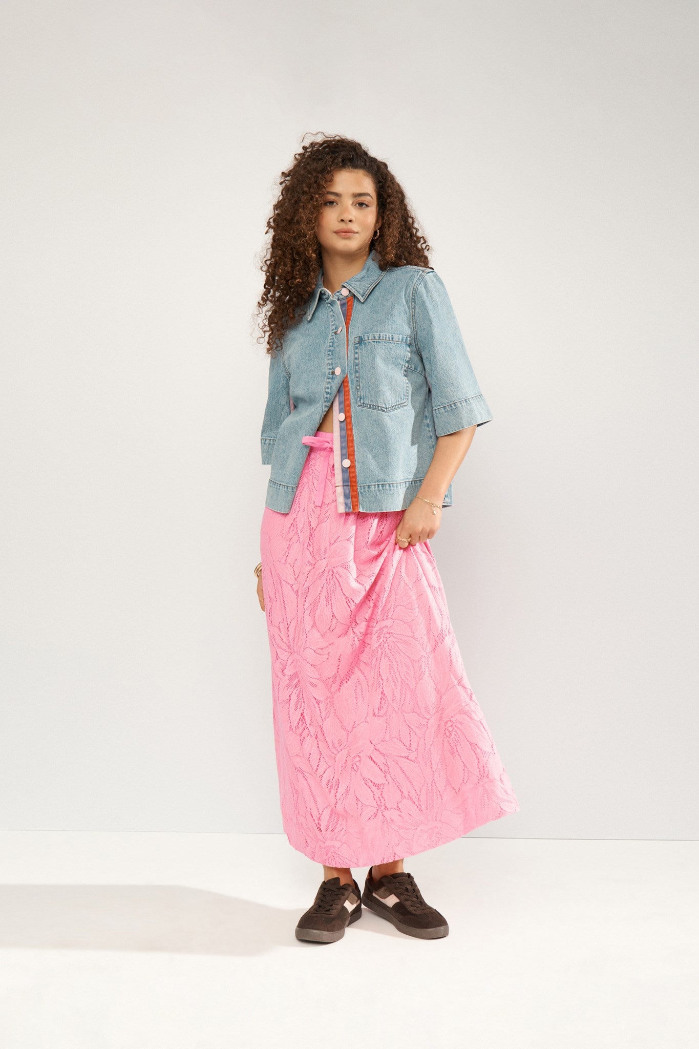 NULACENA SKIRT - Prism Pink – Numph DK