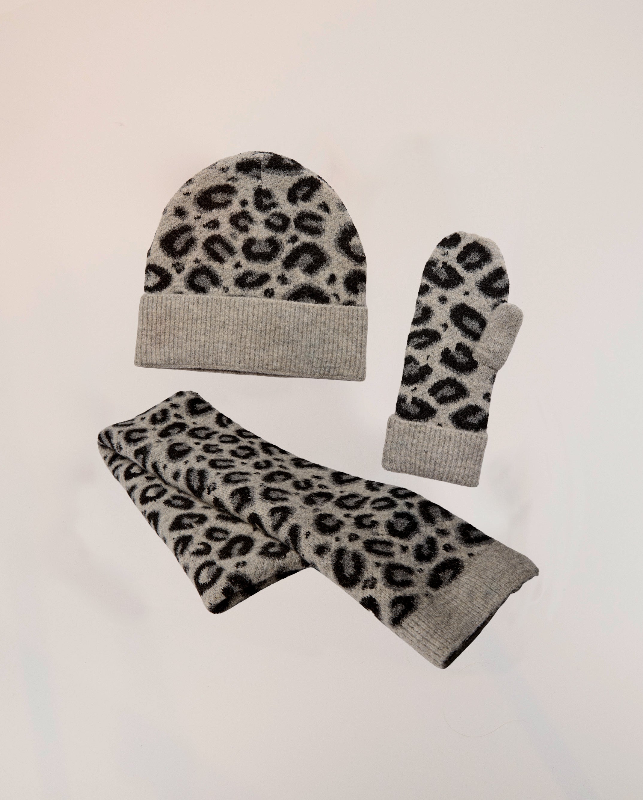 NULENOA SET (Hat/gloves/scarf) - Light Grey Mel