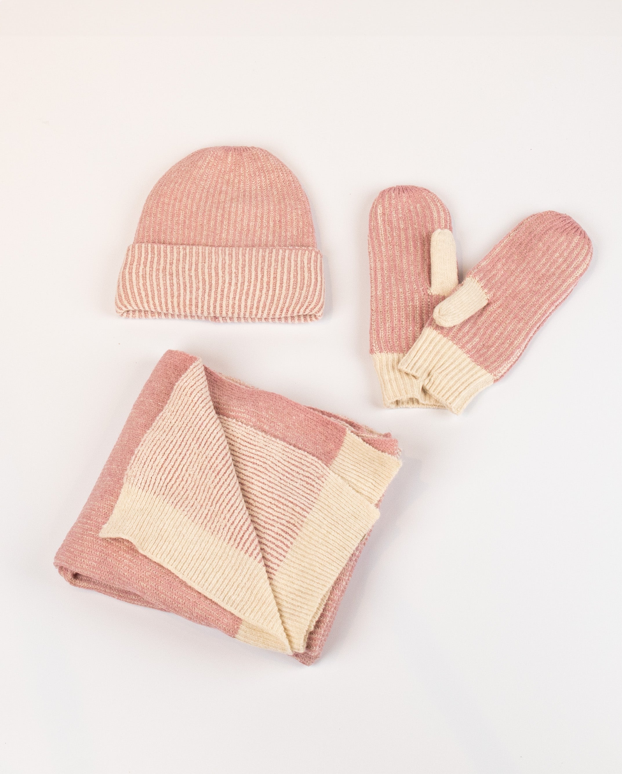 NUCAMILLE SET (Hat/Gloves/Scarf) - Lilas