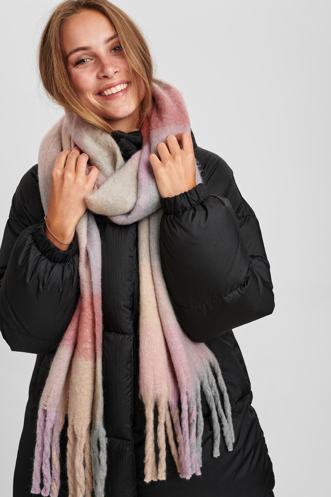 NUWOLLY CHUNKY SCARF Lilac Breeze