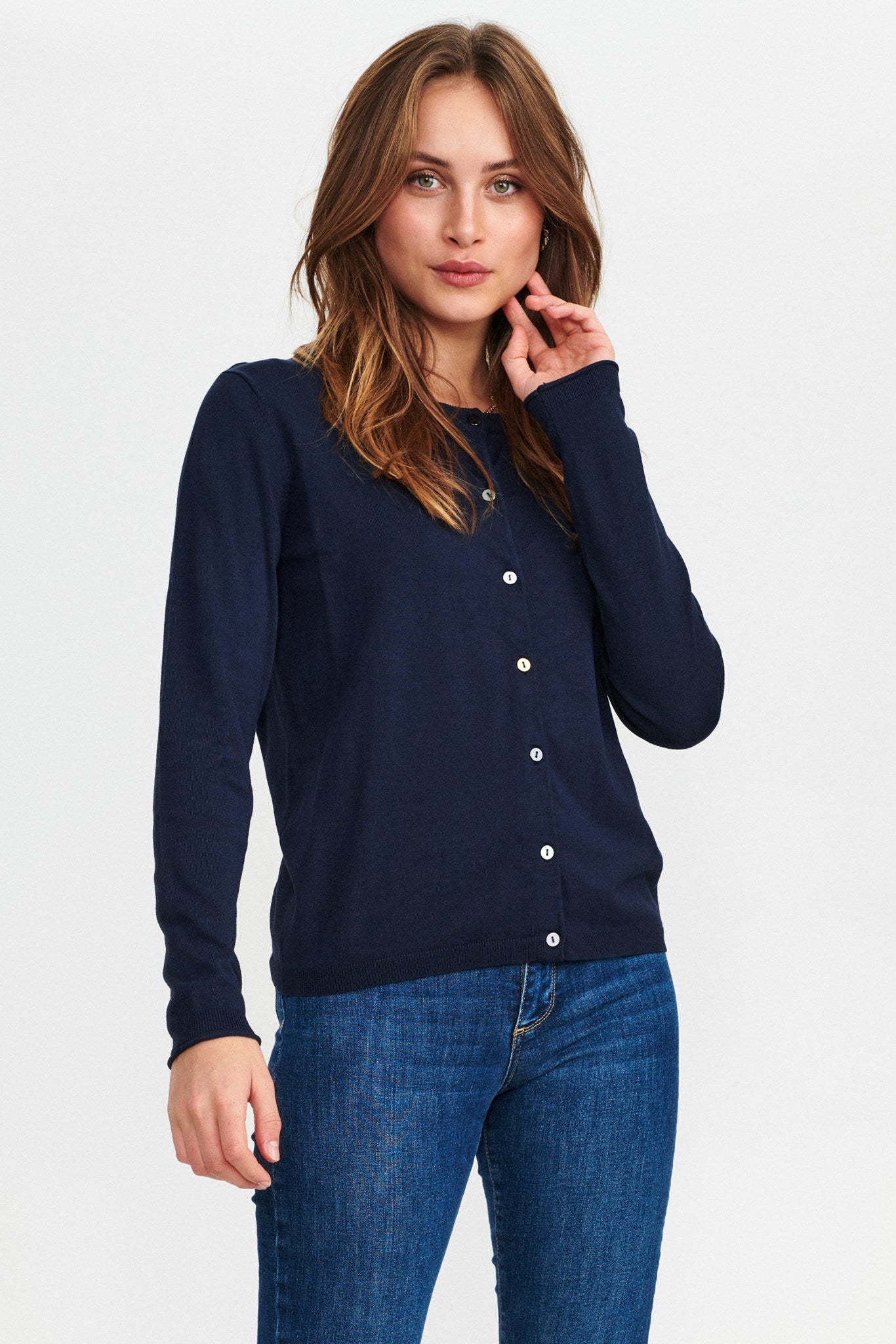 Dark navy cardigan sale ladies