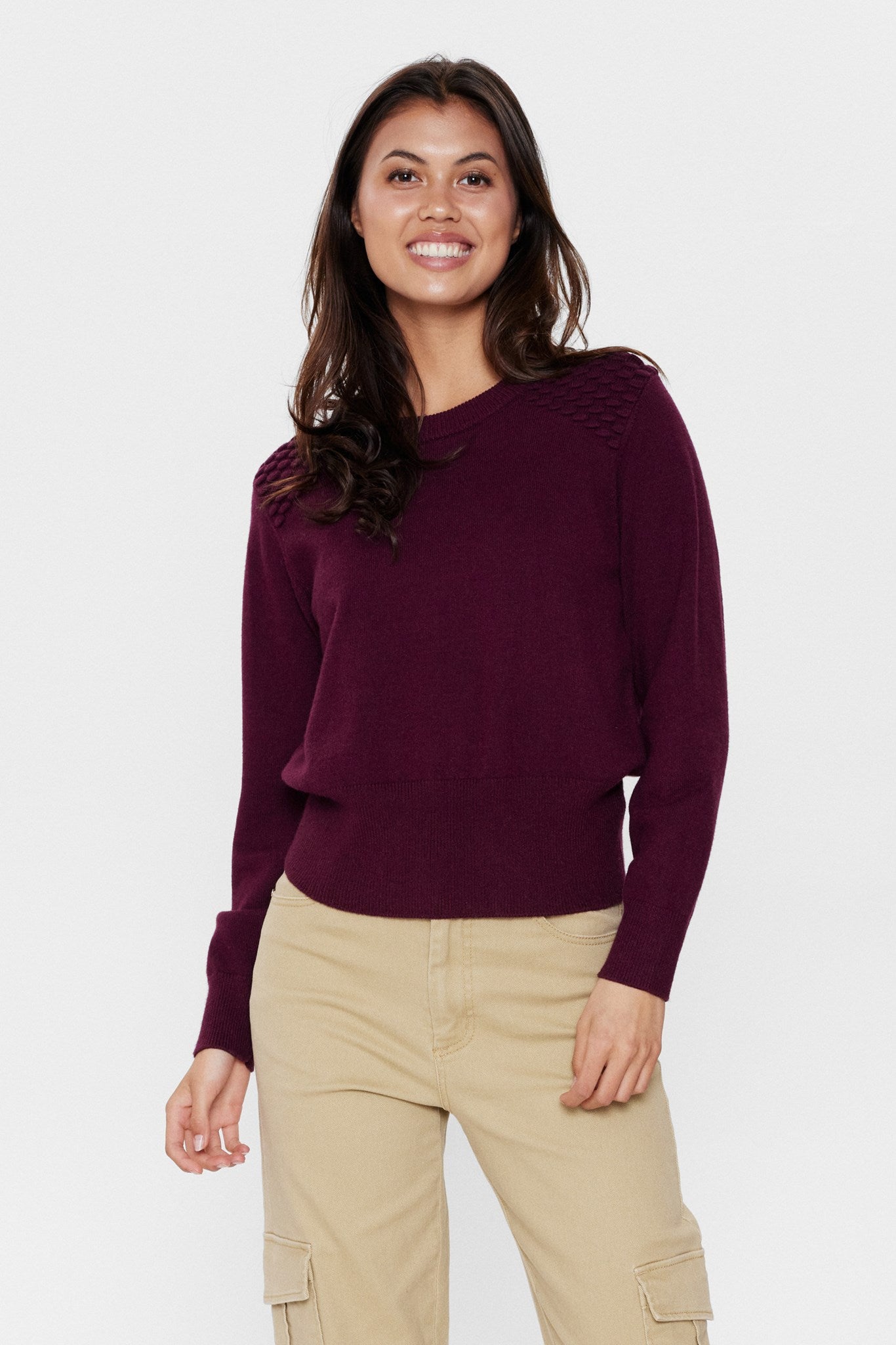 Numph Popsy Pullover - Roseate Spoonbill