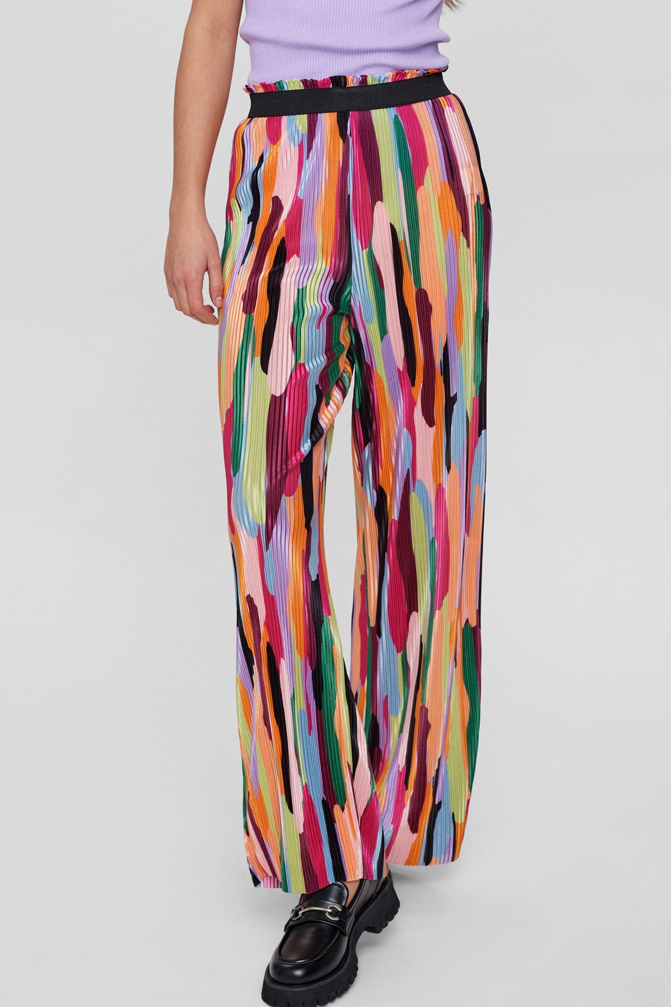 Multicolor striped best sale palazzo pants