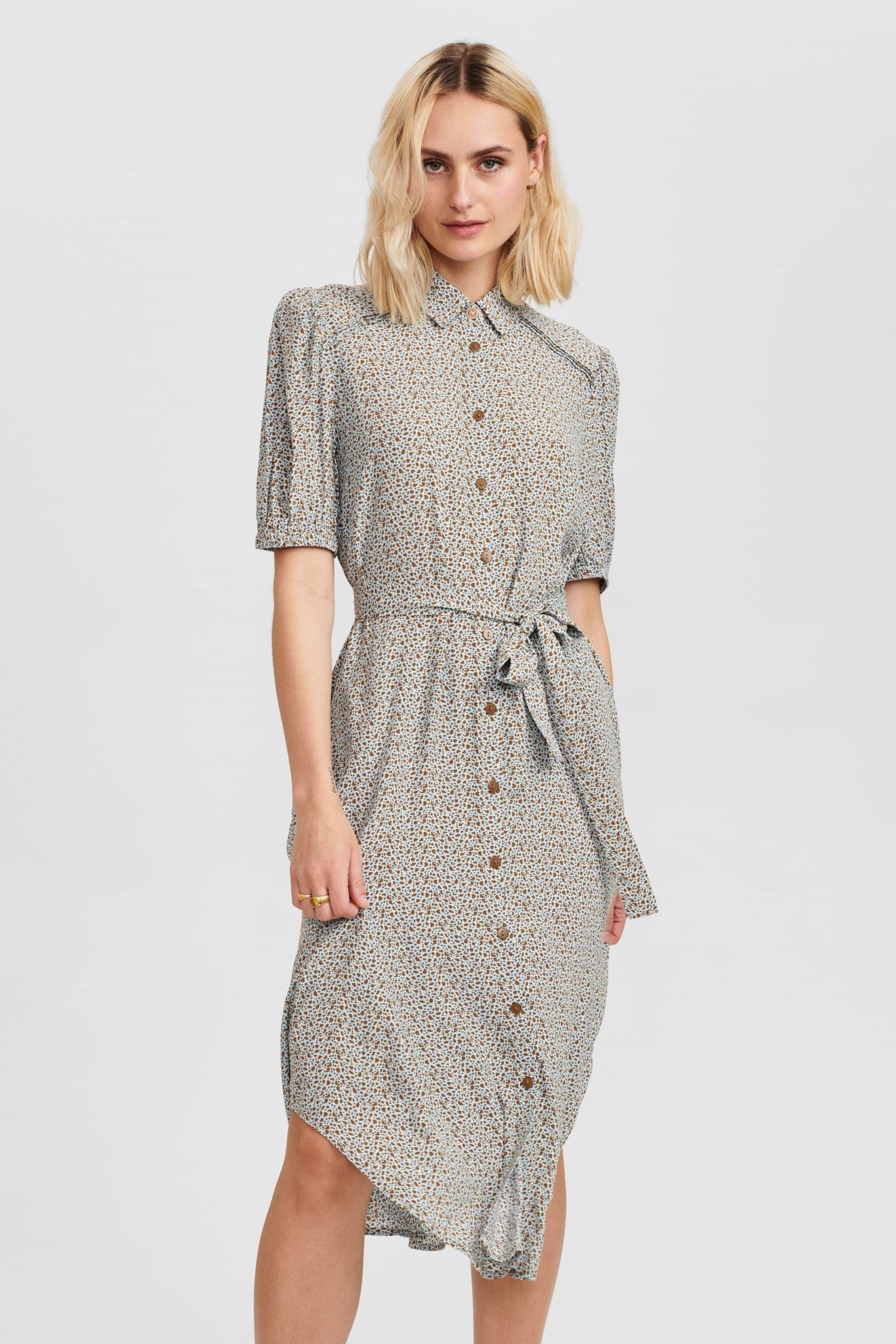 PRE-OWNED NUCECELIA SHIRT DRESS - Cashmere Blue