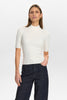 NUBIA SS PULLOVER CROPPED - Cloud Dancer