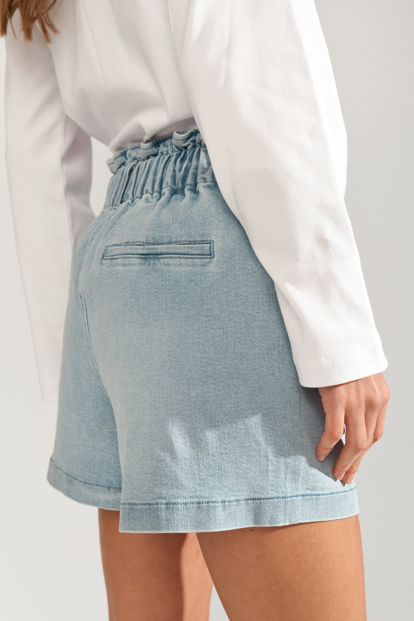 NULULU DENIM SHORTS - Light Blue Denim
