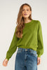 NUBIR SOLID PULLOVER - Calla Green