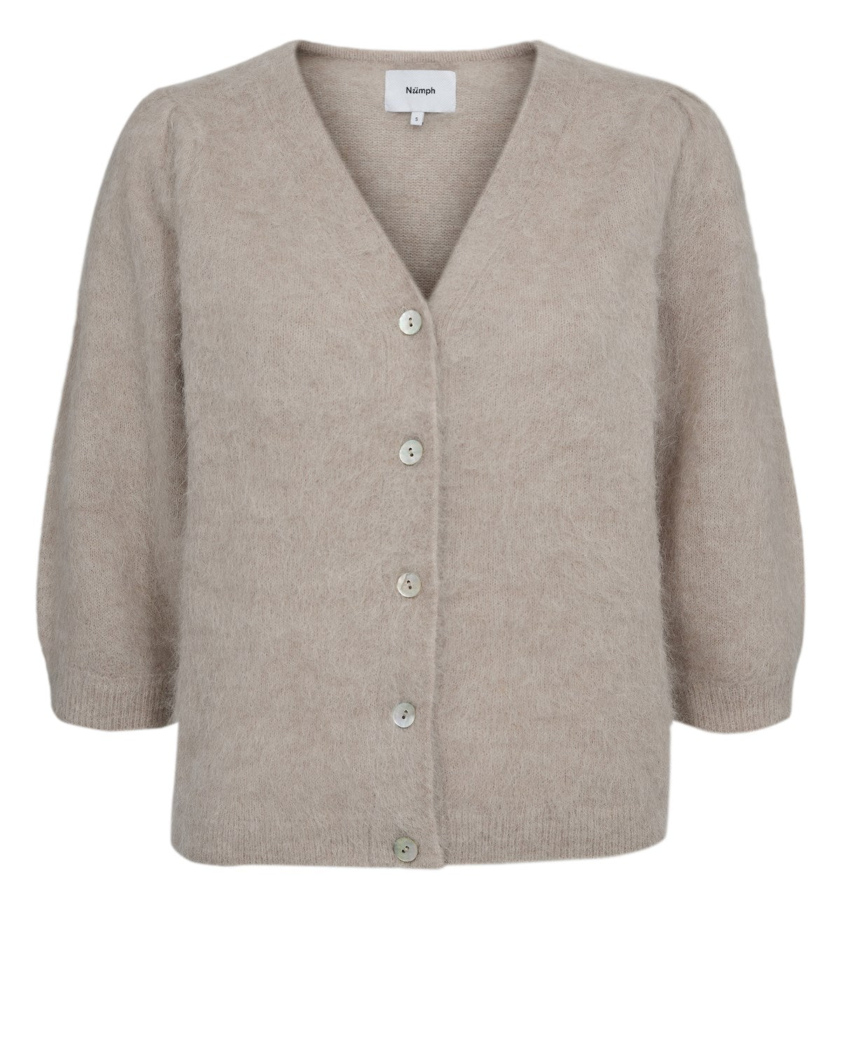 NUSURI BRUSHED SS CARDIGAN - Chateau Gray
