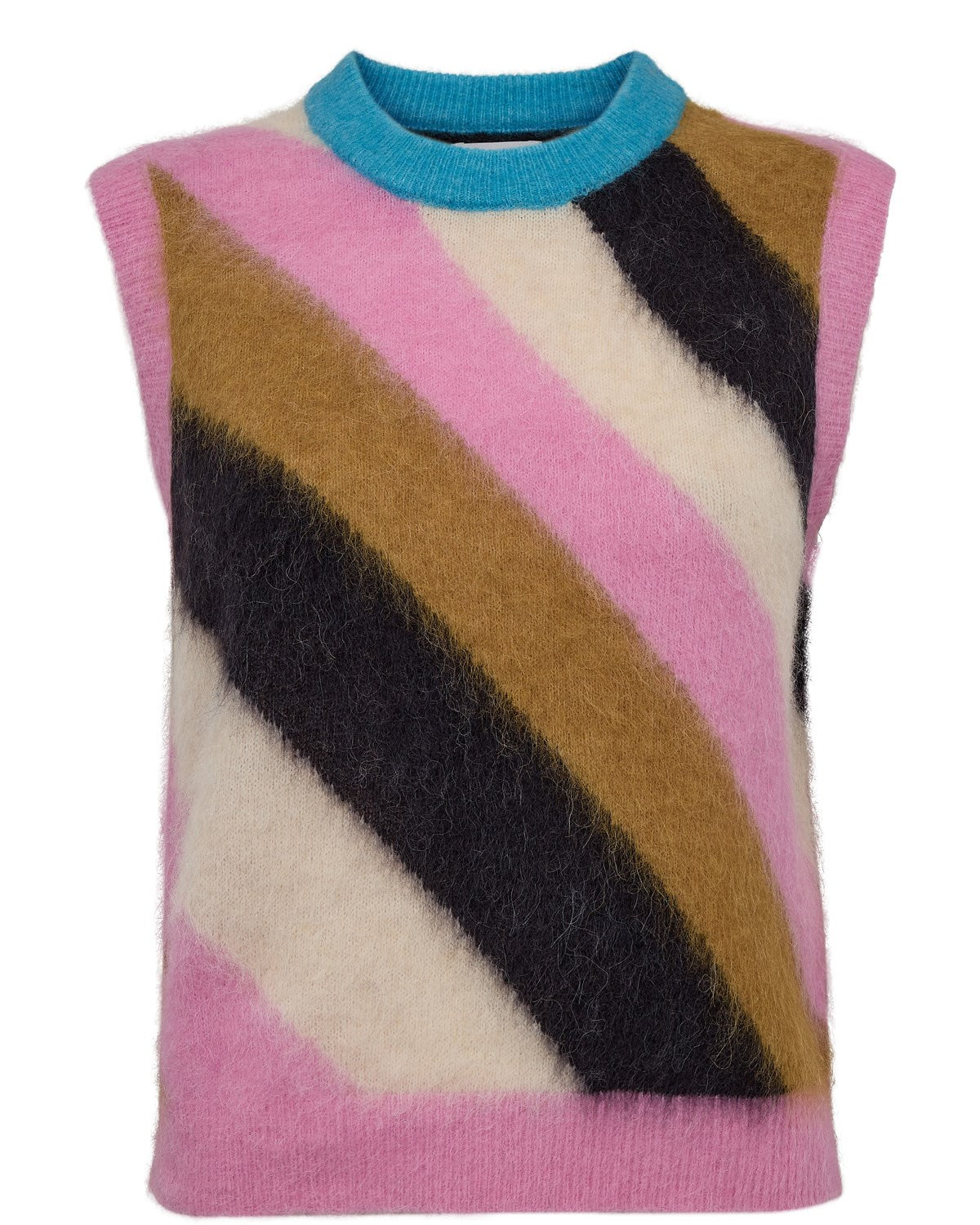 NUSURI MULTI STRIPE VEST - Obsidian