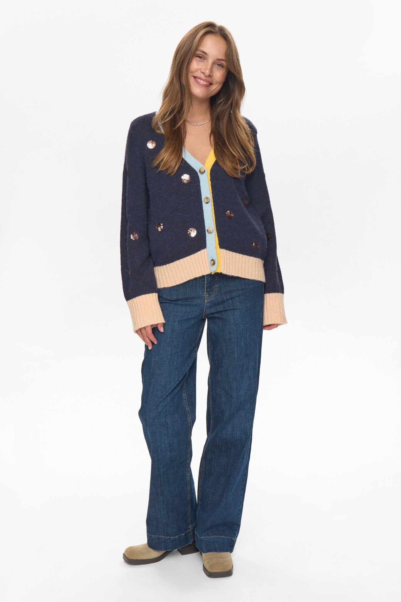 NUATMY CARDIGAN - Dark Sapphire