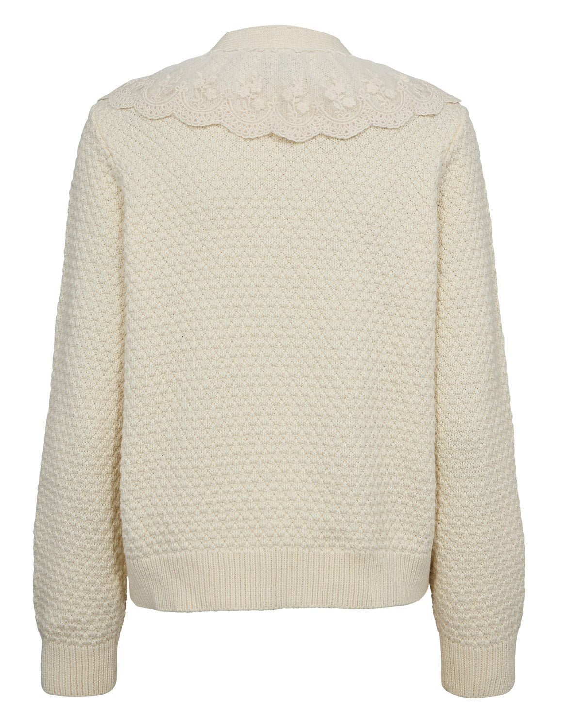 NUJANIE RUFFLE CARDIGAN - Pristine