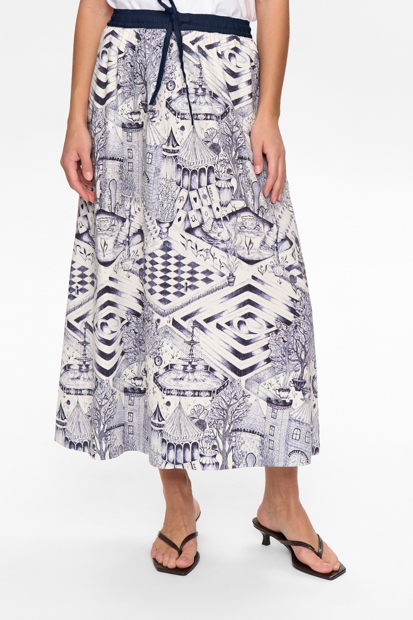 NUGARDENIA SKIRT - Cloud Dancer