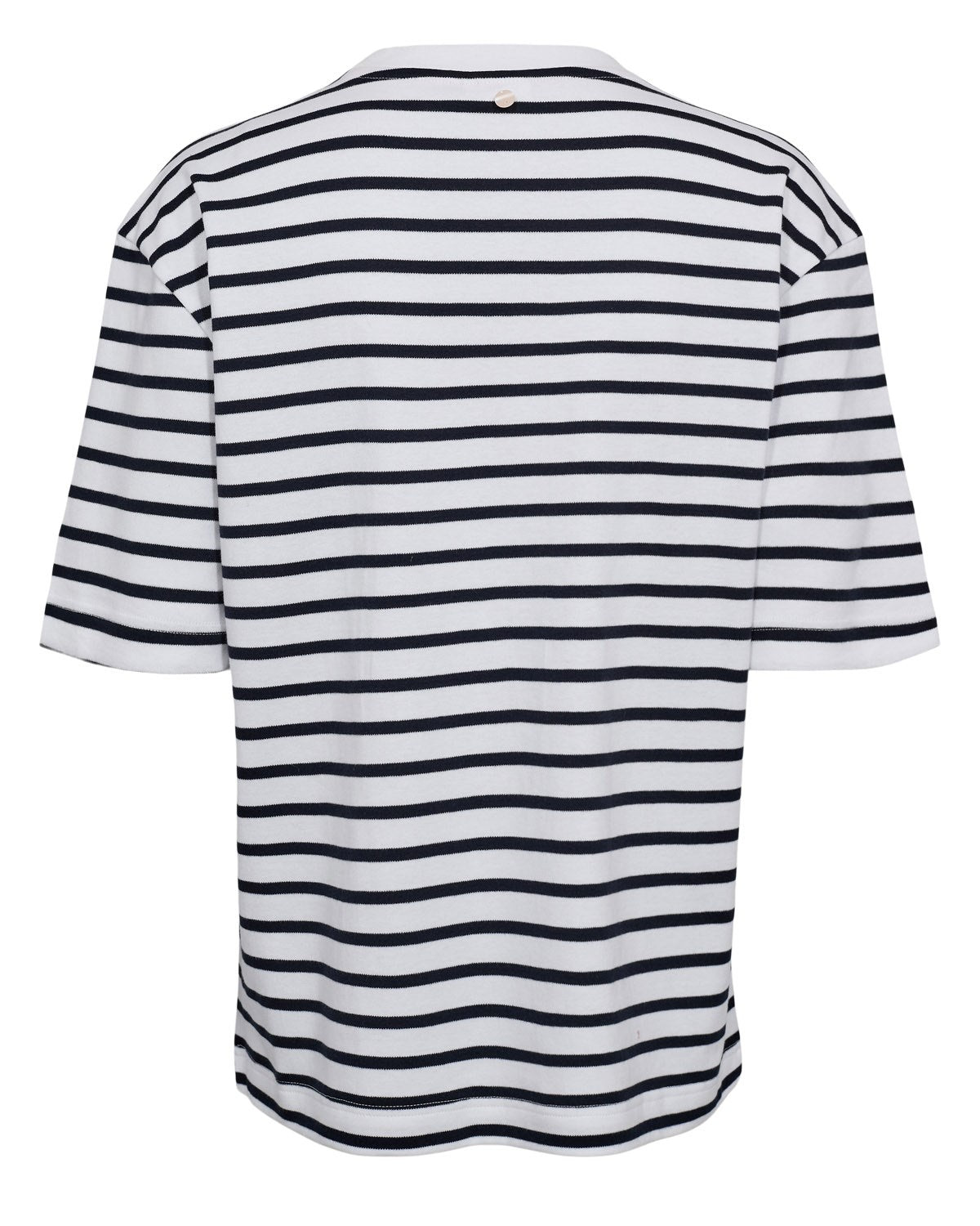 NUHIRA STRIPE T-SHIRT - GOTS - Dark Sapphire