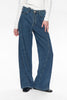 NUBROOKLYN -  HR WIDE STITCH JEANS - Medium Blue Denim