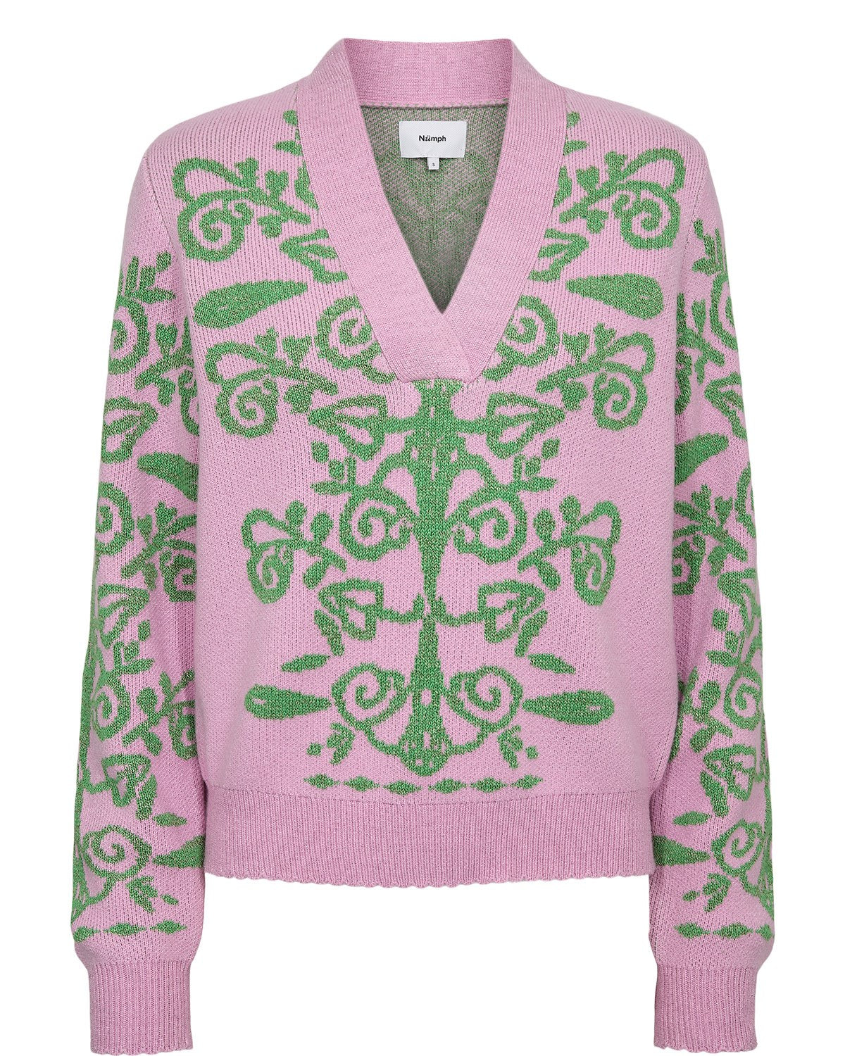トップス Pink Horseshoe Floral Sleeve Pullover NUSEIDA PULLOVER - LILAC SACHET
