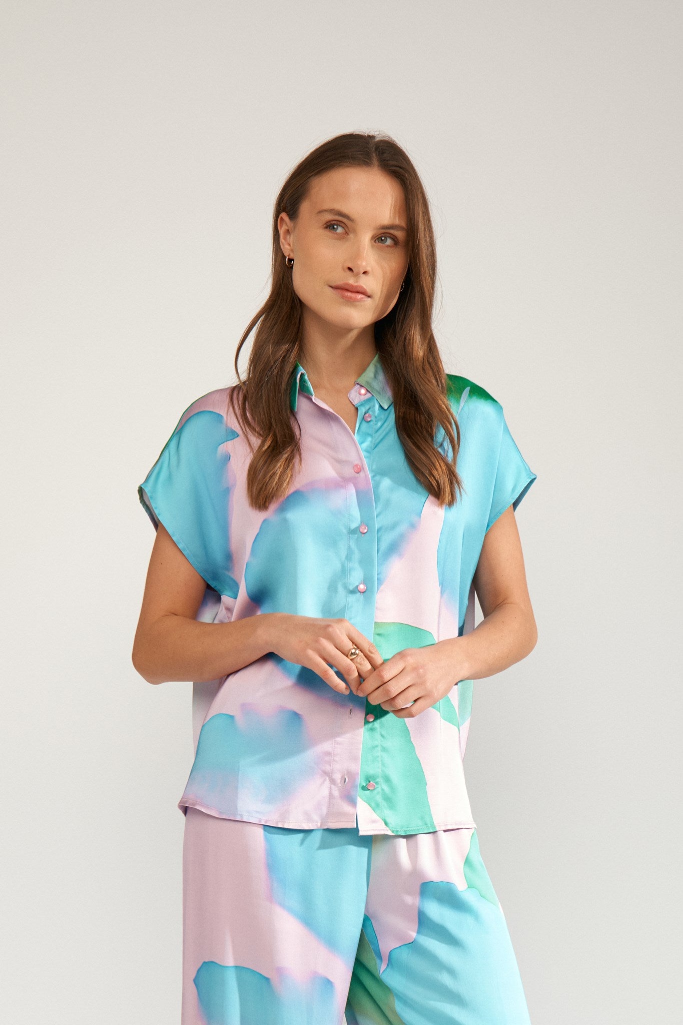 NUSUNLEE SS SHIRT - Orchid Bloom