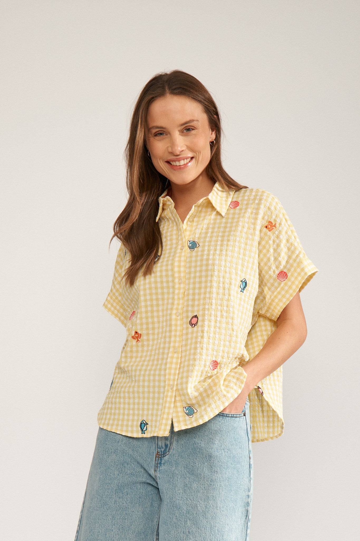 NUSURFER SLEEVELESS SHIRT - Popcorn