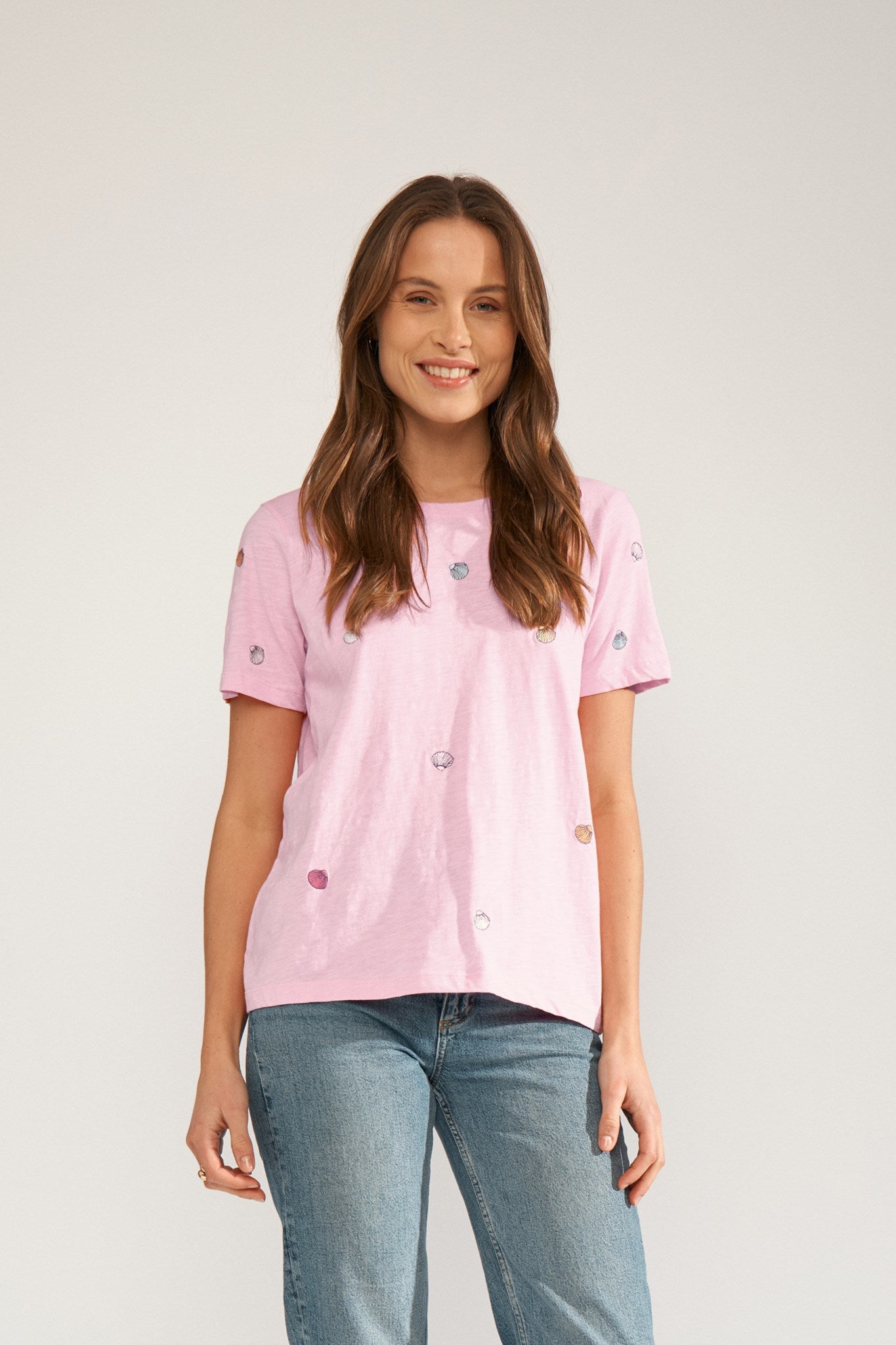 NUSHELLPA T-SHIRT - GOTS - Prism Pink