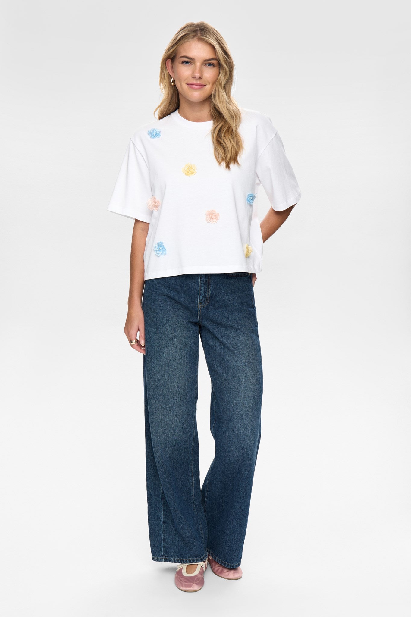 NUFLEURA LONG T-SHIRT - Skyway
