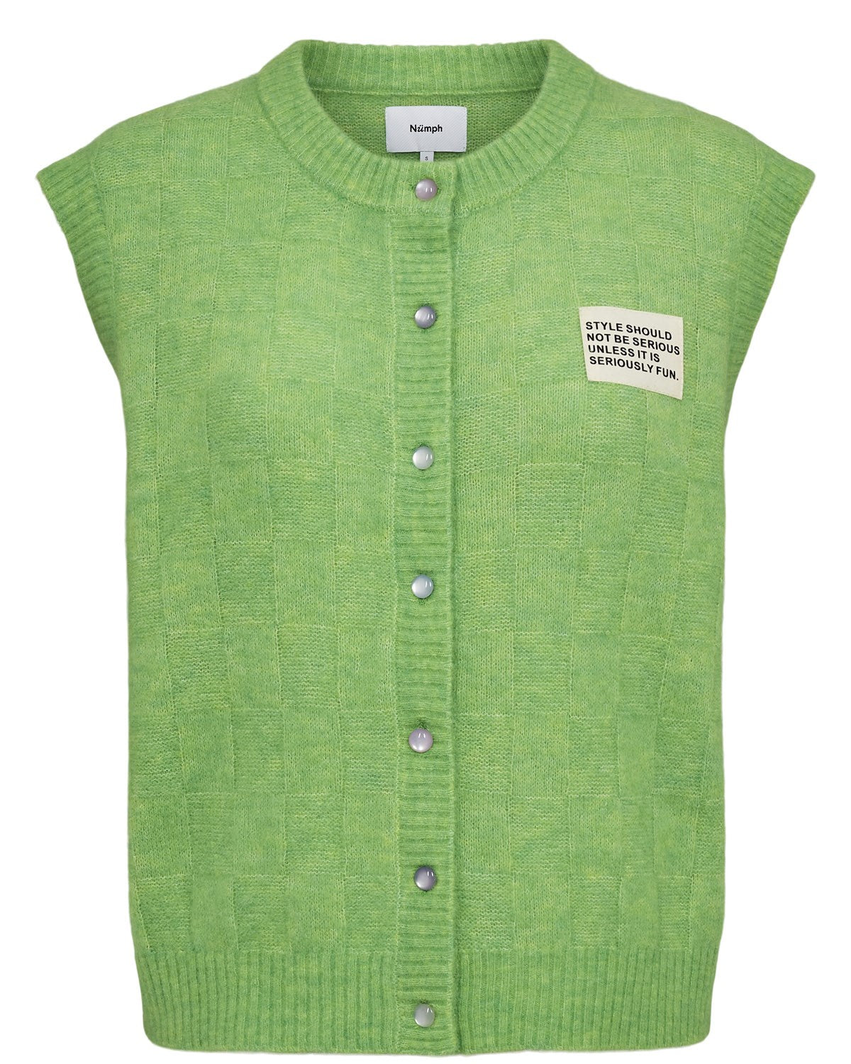 新品タグ付き　DECO depuis1985 GREEN MALTY VEST NURIETTE CHECK VEST - Jasmine Green