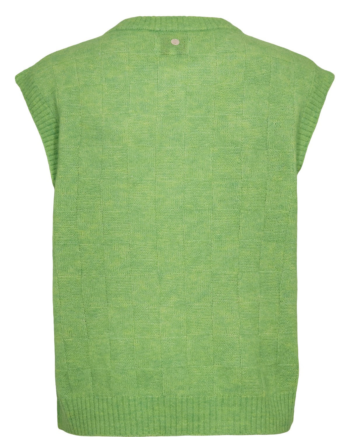 NURIETTE CHECK VEST - Jasmine Green