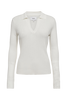 NUSEBILA POLO BLOUSE - Cloud Dancer