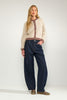 NUAMSTERDAM HR BARREL JEANS P3012 - Dark Blue Denim