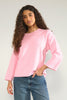 NUMARTA 3/4 SLEEVE PULLOVER - Bonbon
