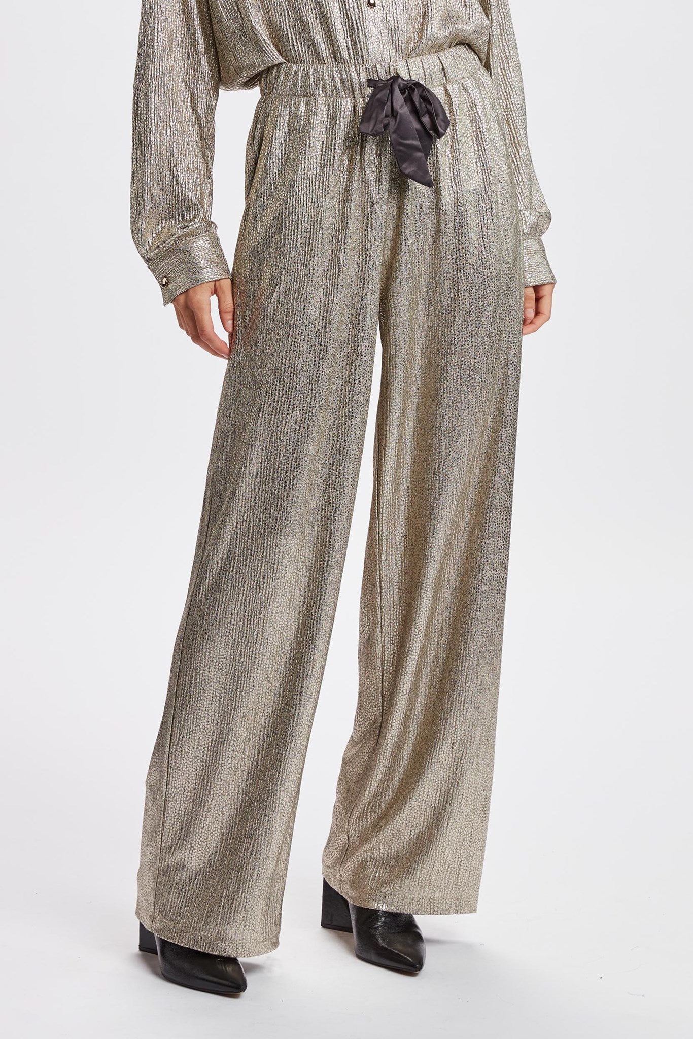 PRE-OWNED NUYDUN PANTS - Silver