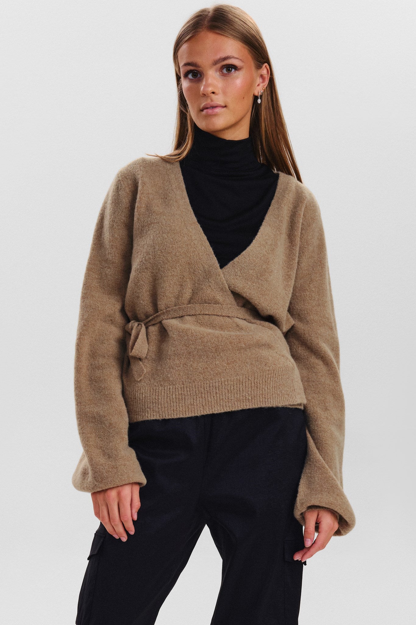 SISAVA WRAP KNIT - Bistre