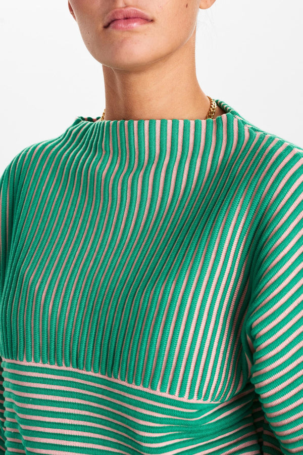 NUIRMELIN STRIPE PULLOVER - Palace Blue main image 0