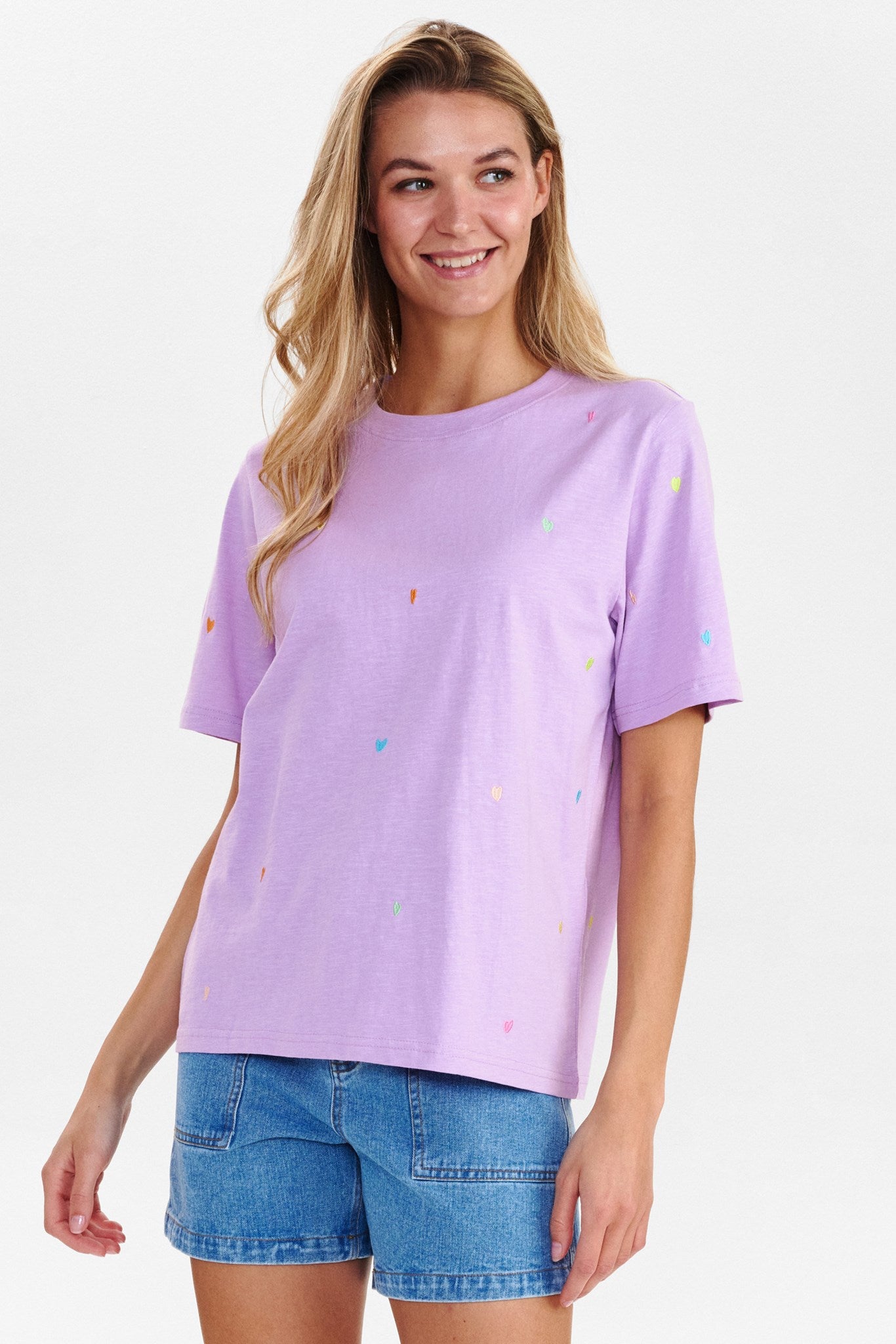 NUKRISTIN TEE - GOTS - Lupine – Numph COM