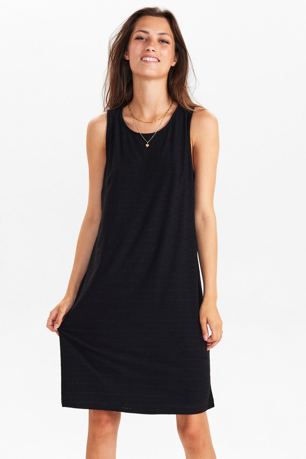 NUALANI SHORT DRESS - Caviar