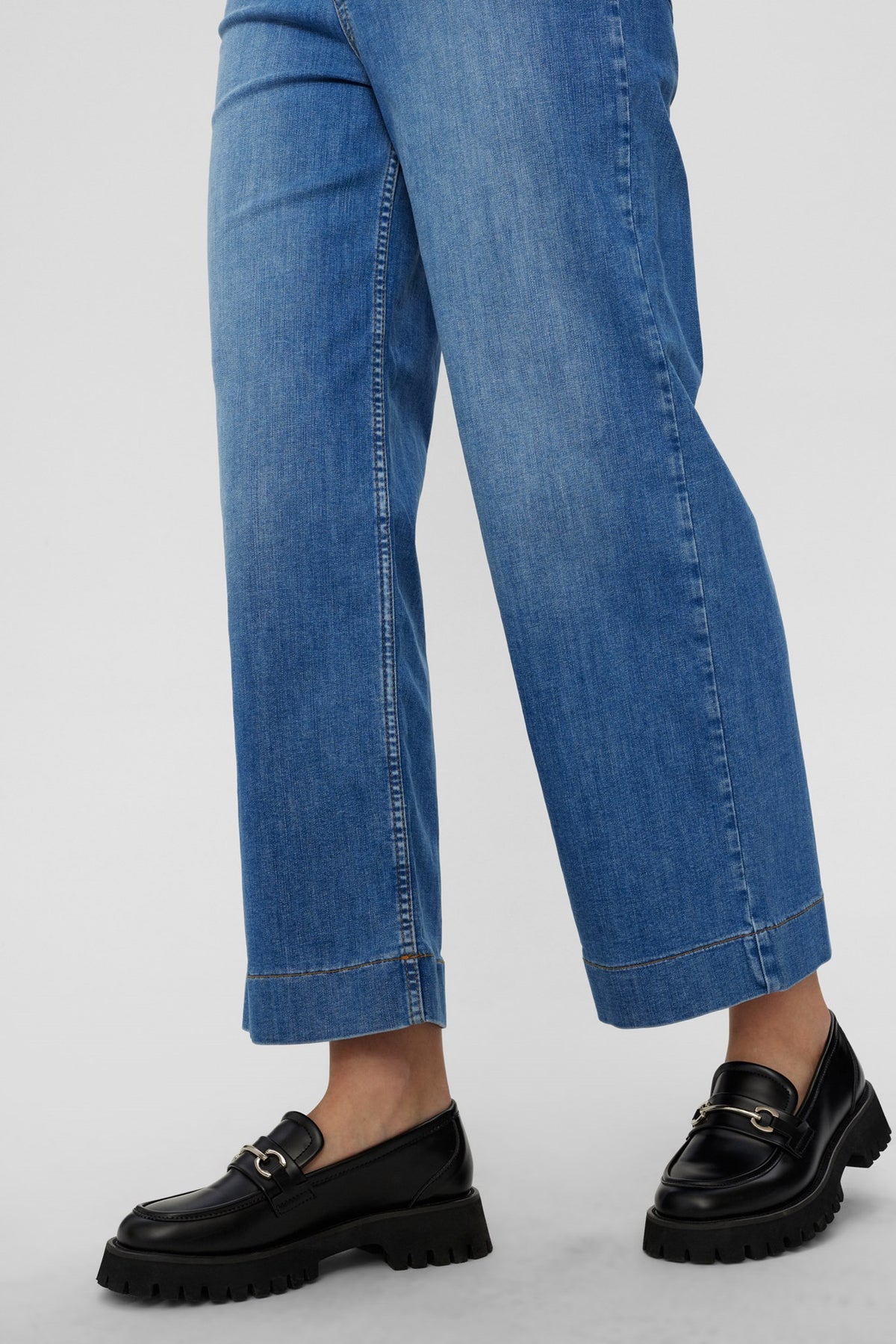 NUParis Cropped Jeans - Dark Blue main image 0